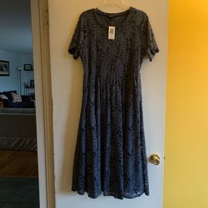 Torrid romantic lace a line periwinkle blue dress size 1x